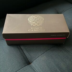 Vince Camuto shoebox, black and pink.